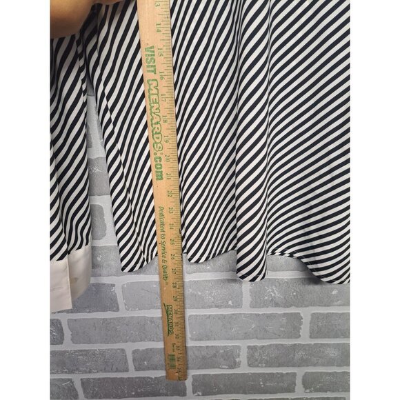 Notations 90s Striped Button Down,Long Sleeve Classic Women Blouse Size Medium - Picture 8 of 10